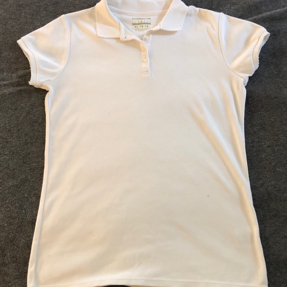 NWOT - Liz Claiborne White Cotton Blouse